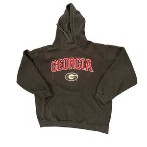 Georgia Hoodie with Red Lettering Men’s Size Medium
